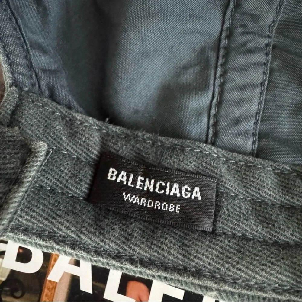 BALENCIAGA Denim Baseball Unisex Cap size L(59cm) 💯Authentic USED Like New!!! - Picture 8 of 13
